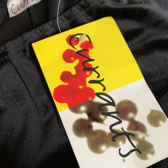 Vintage Currants Stretch Velveteen Maxi MIDI Skirt Black NWT - Picture 6 of 6